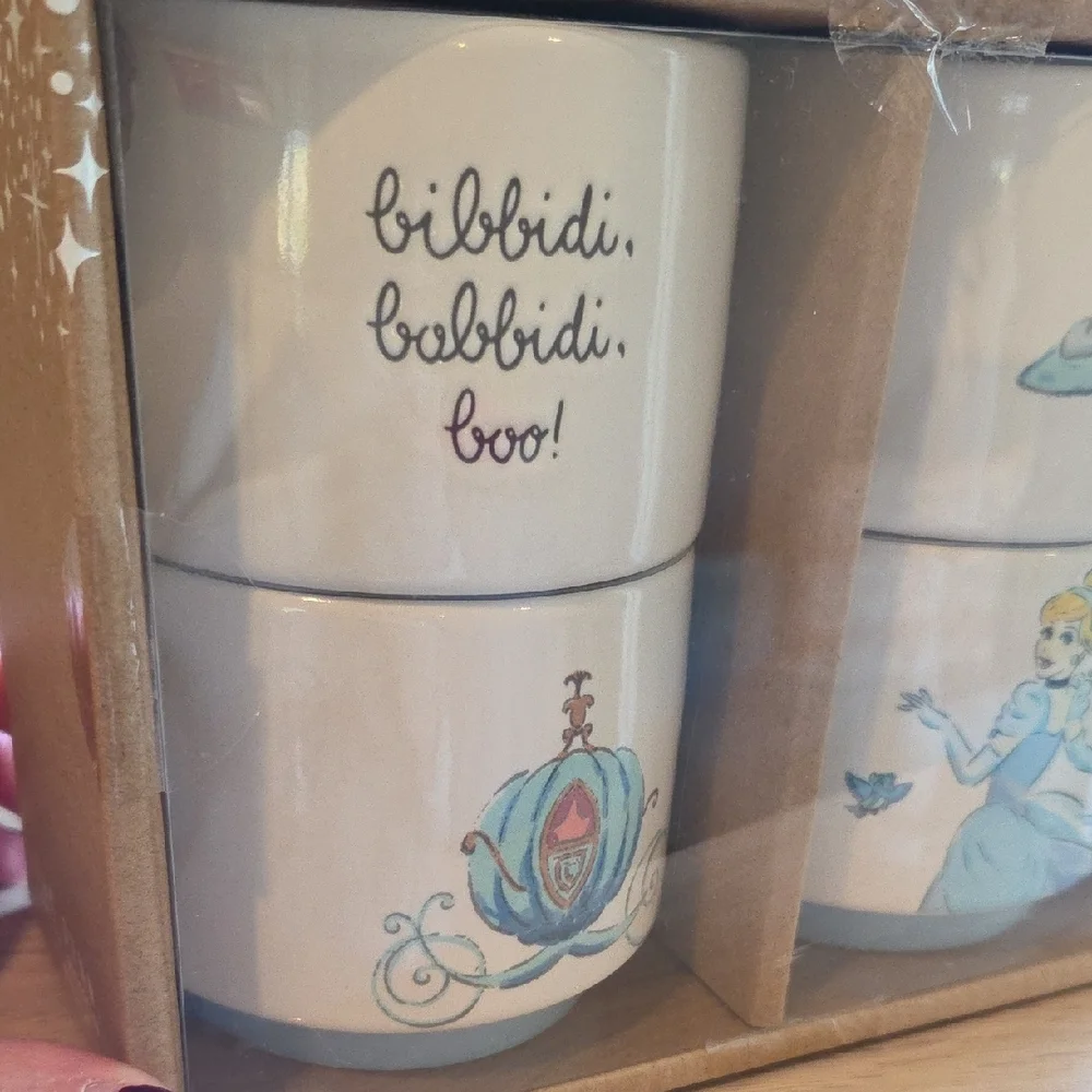 Rae Dunn Cinderella Themed Ceramic Ramekin Set - Picture 7 of 8